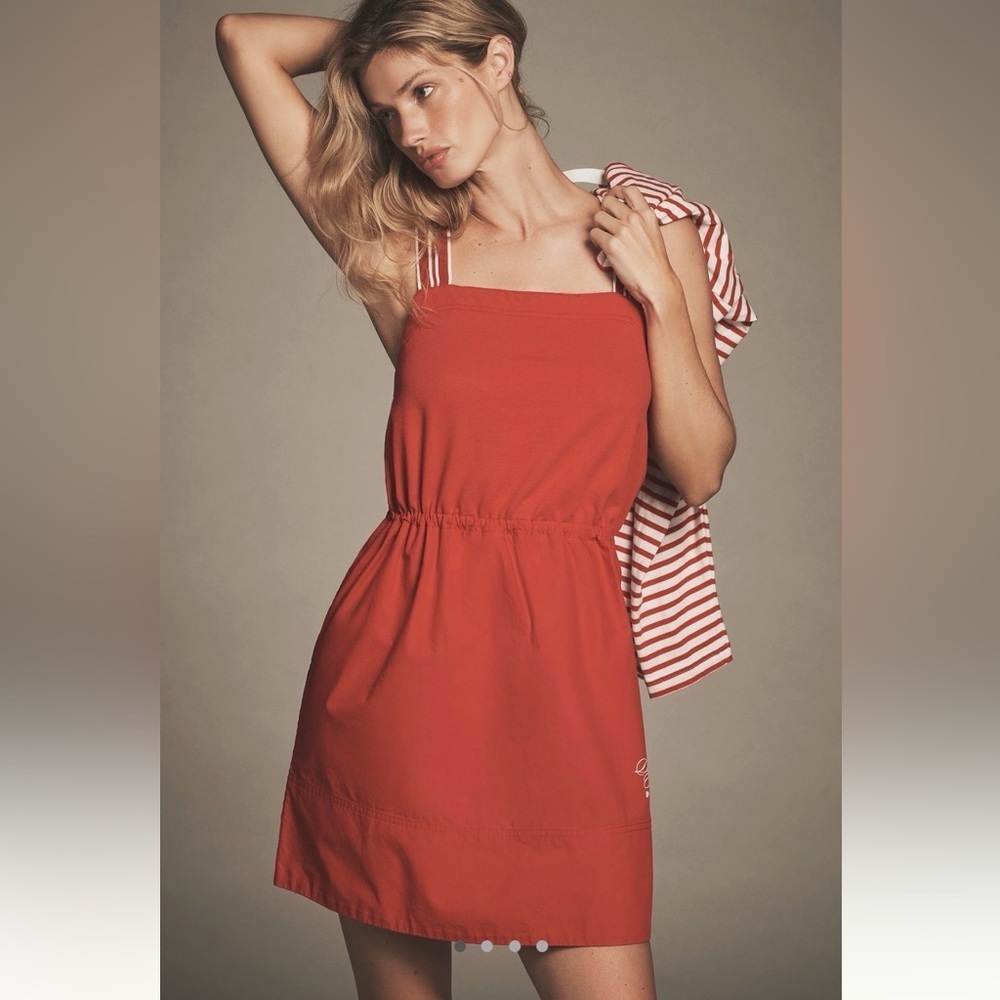 NWT new small fits medium Anthropologie daily practice Sleeveless Dress red